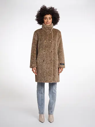 RINO&PELLE | Manteau en fausse fourrure ENA | camel